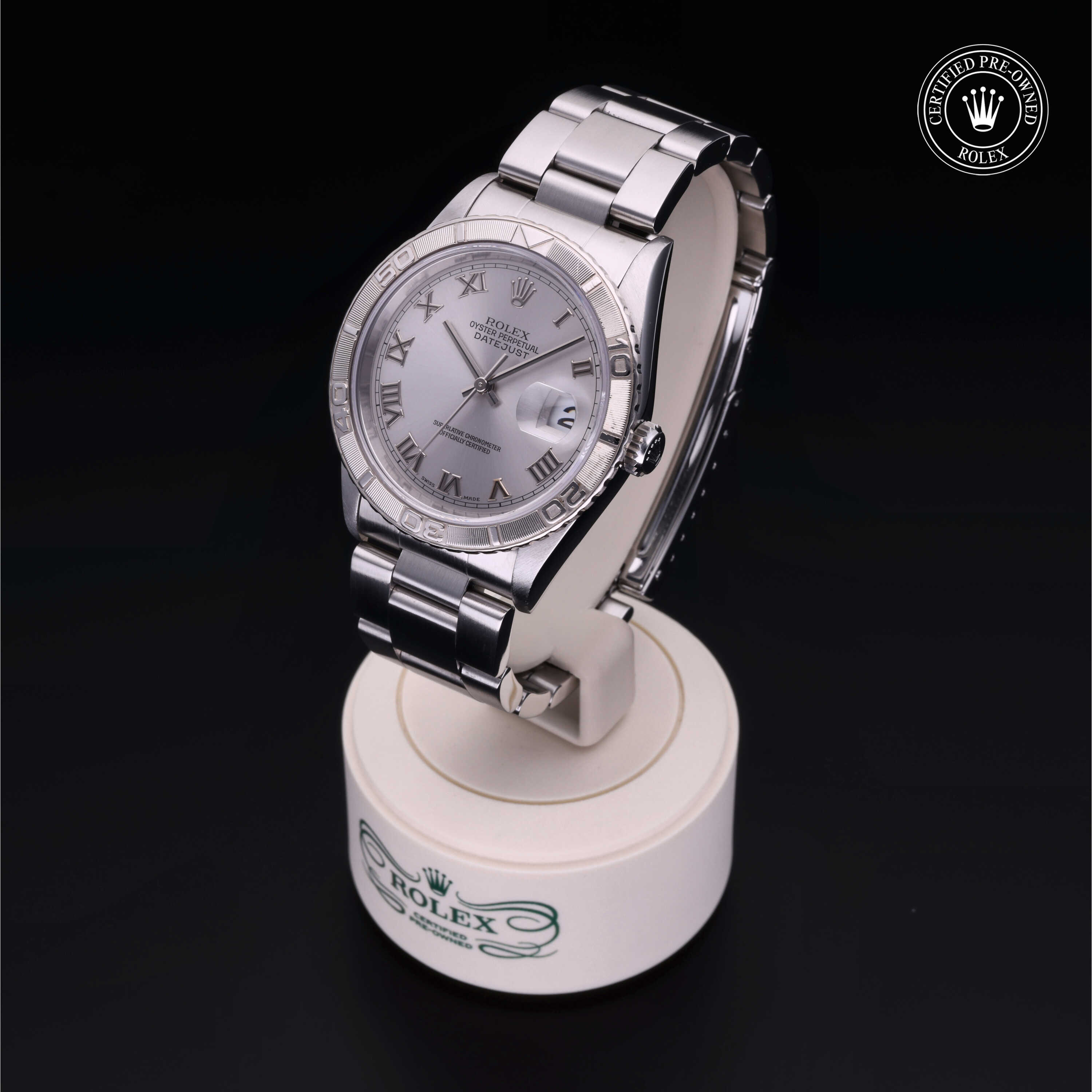 Rolex Turn-O-Graph in Oystersteel and white gold M16264-0034 at Wilson & Son Jewelers