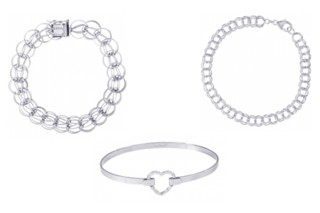 A selection of three styles of Rembrandt bracelets, available at Wilson & Son Jewelers.